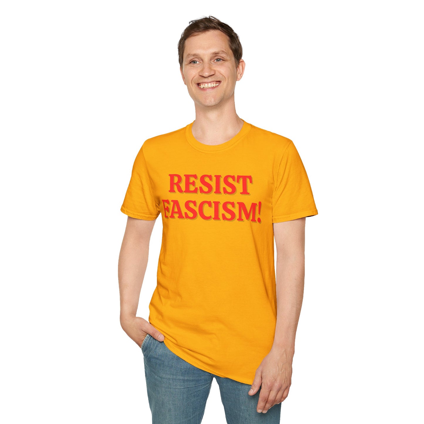 Resist Fascism T-Shirt – Bold Red Statement Tee for Activists
