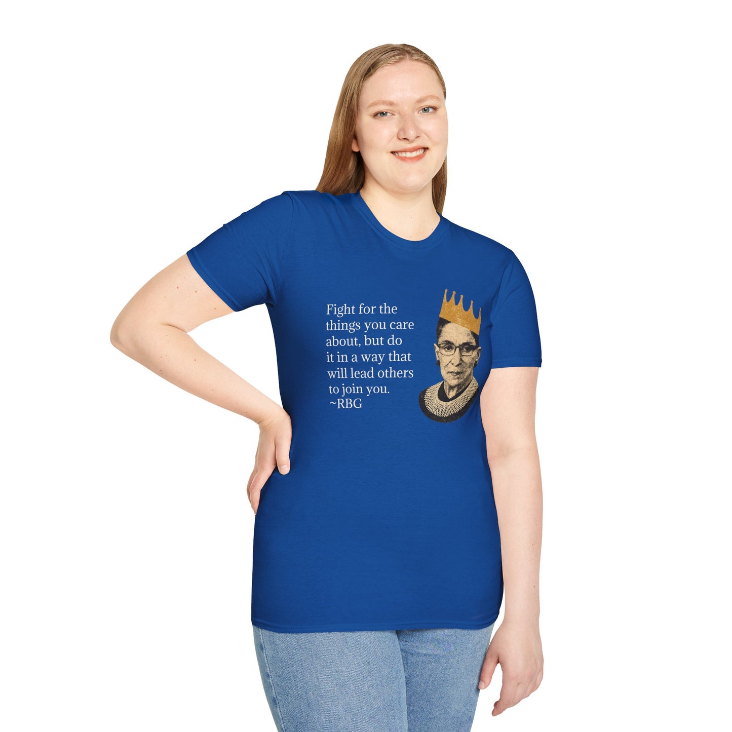 Inspirational Justice Quote T-Shirt — "Fight for the things you care about"