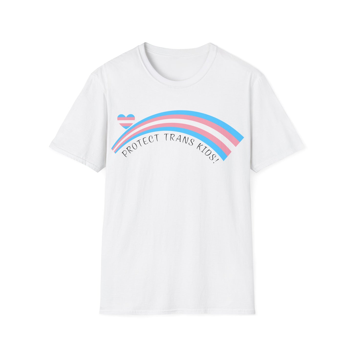 Protect Trans Kids T-Shirt - Trans Pride Rainbow Tee