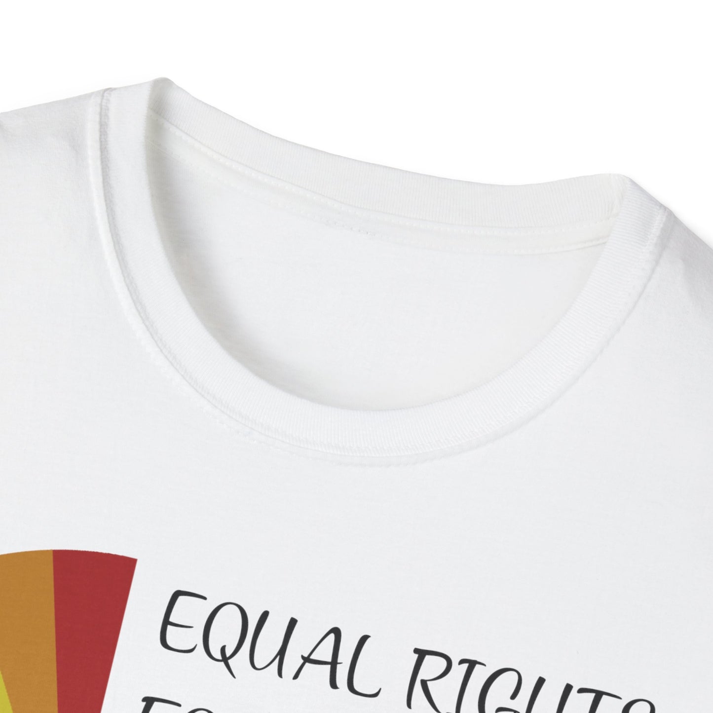 Equality Pie T-Shirt — "Equal Rights For Others… It's Not Pie" Rainbow Chart Tee