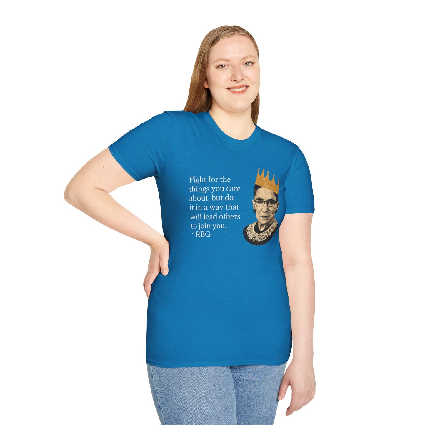 Inspirational Justice Quote T-Shirt — "Fight for the things you care about"