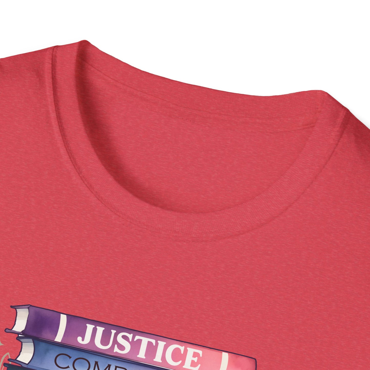 Equality Stack of Books T-Shirt | Pride Colors, Justice Unity Diversity Inclusion