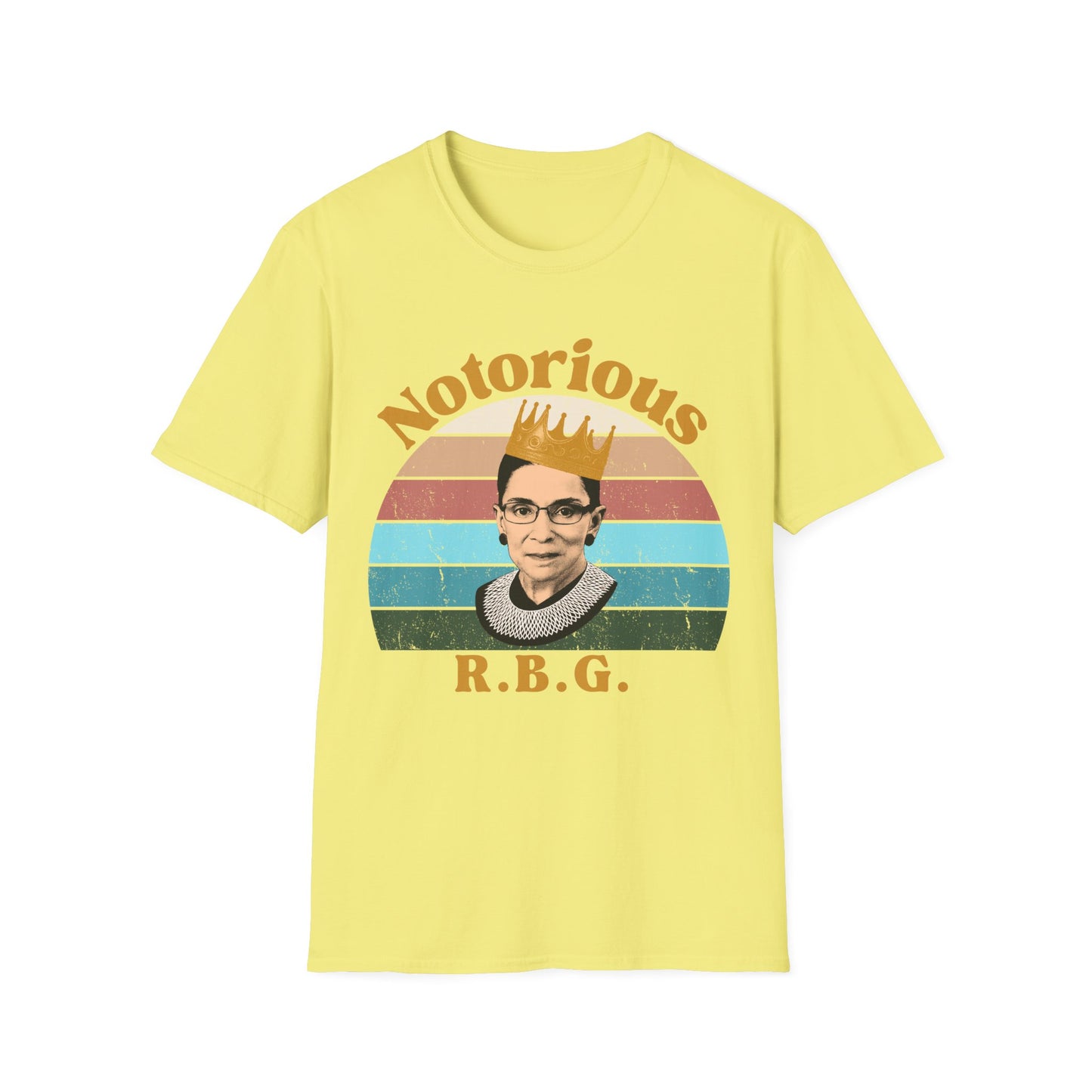 Unisex Notorious R.B.G. T-Shirt — Retro Ruth Bader Ginsburg Tribute Tee