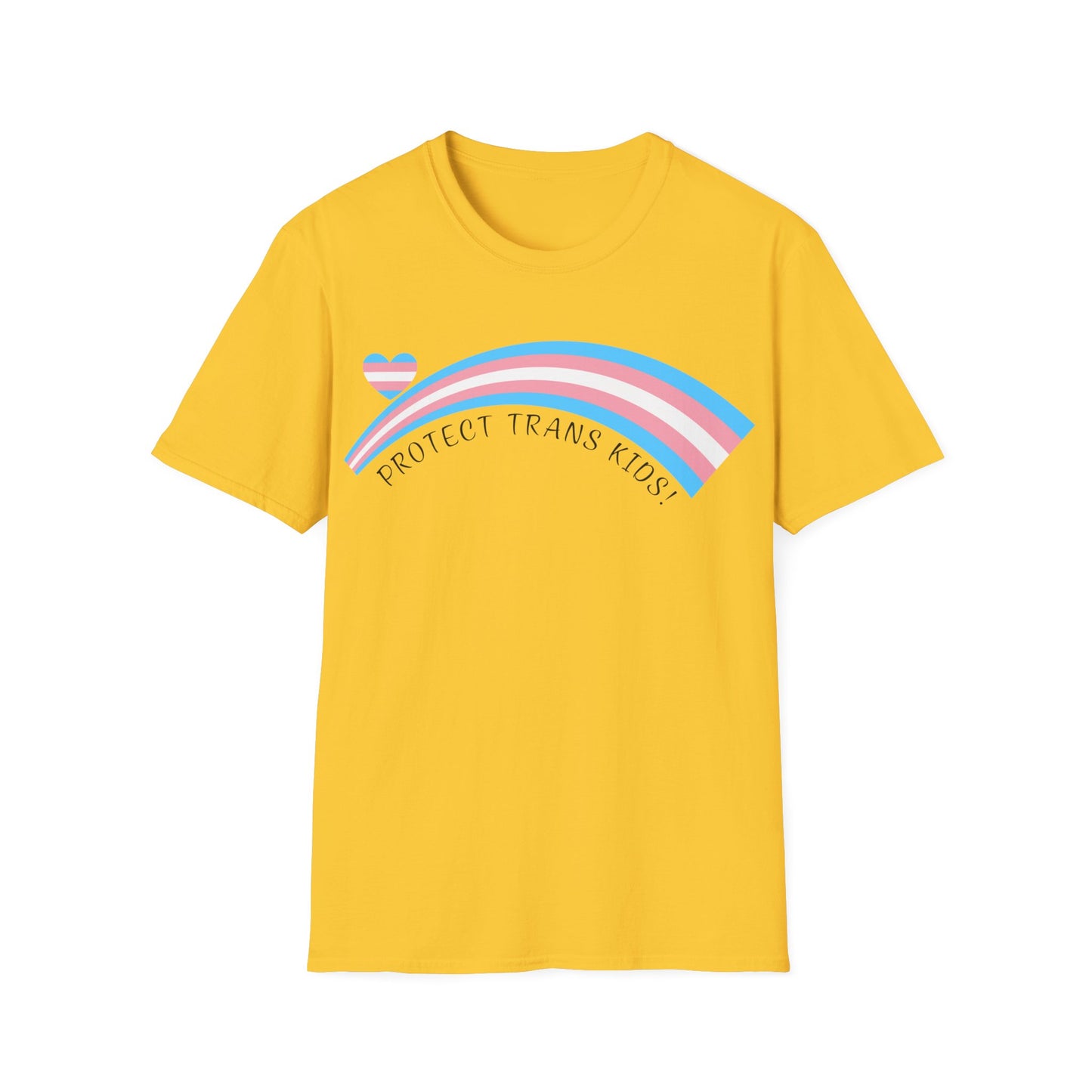 Protect Trans Kids T-Shirt - Trans Pride Rainbow Tee