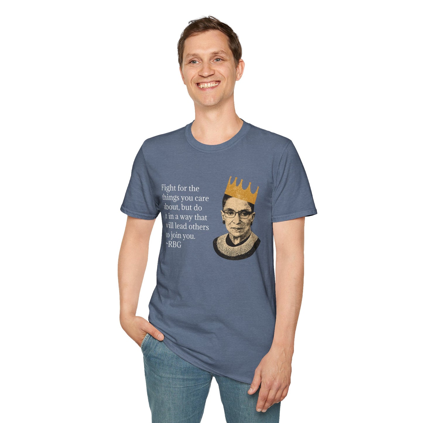 Inspirational Justice Quote T-Shirt — "Fight for the things you care about"