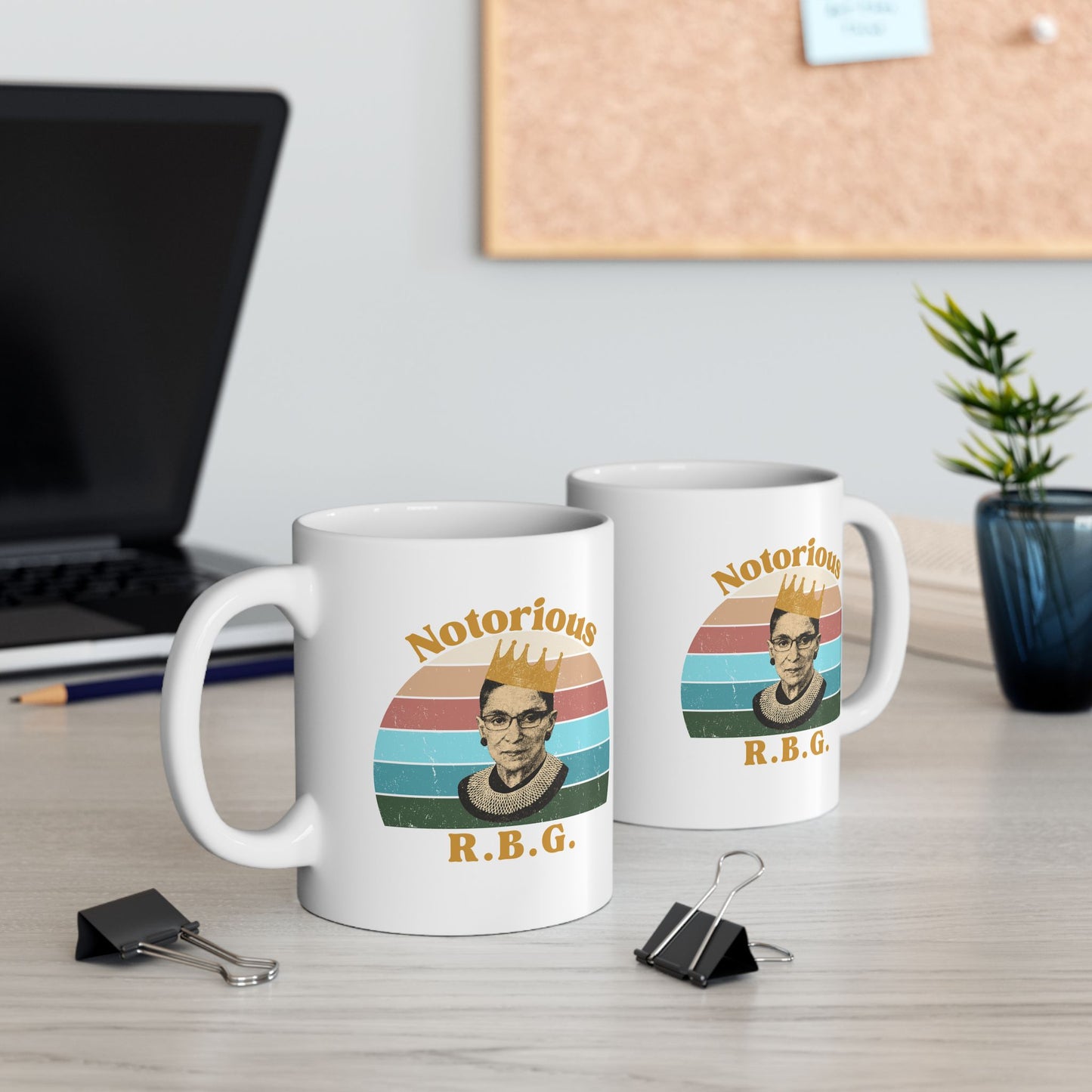 Retro" Notorious RBG"  Coffee Cup (11oz/15oz)