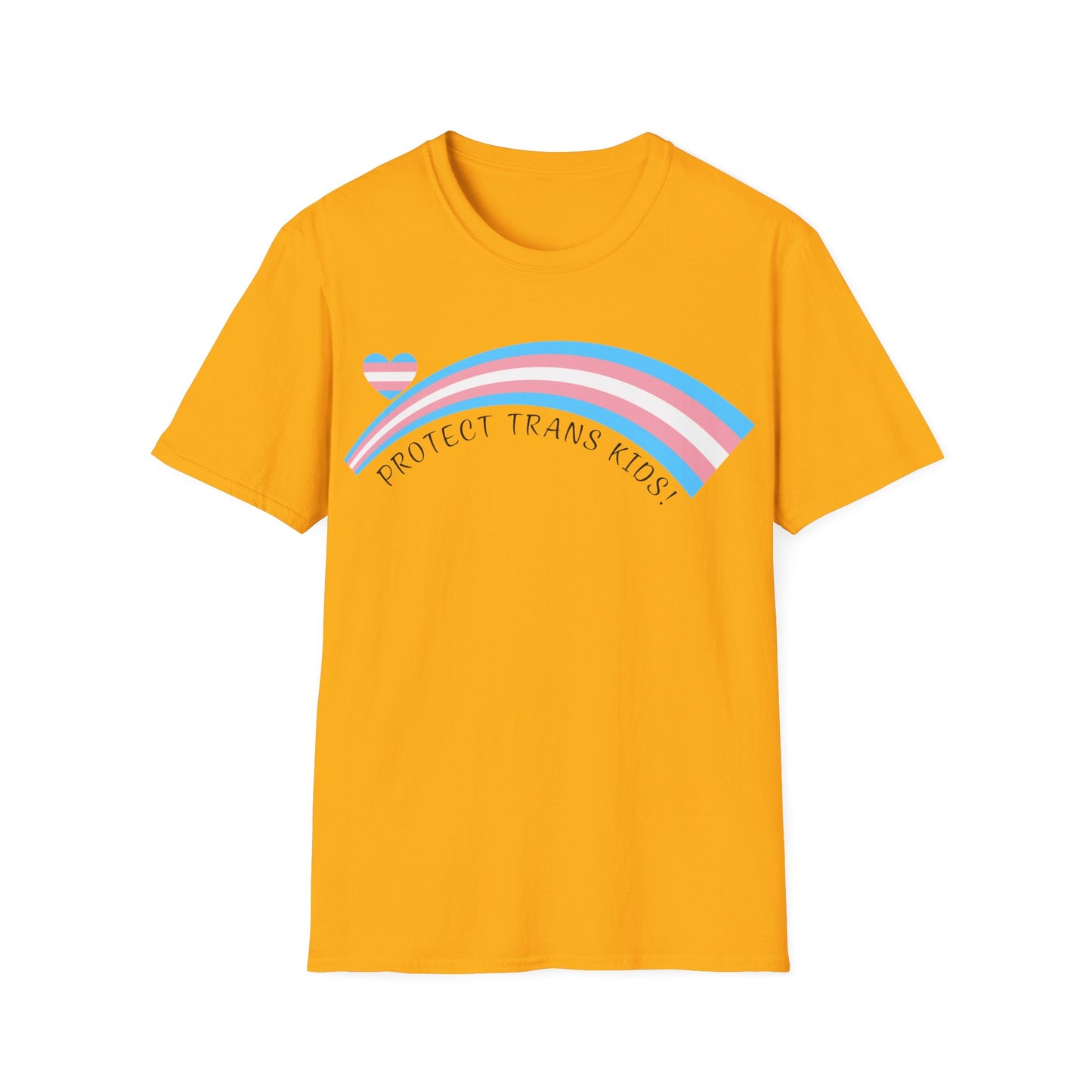 Protect Trans Kids T-Shirt - Trans Pride Rainbow Tee