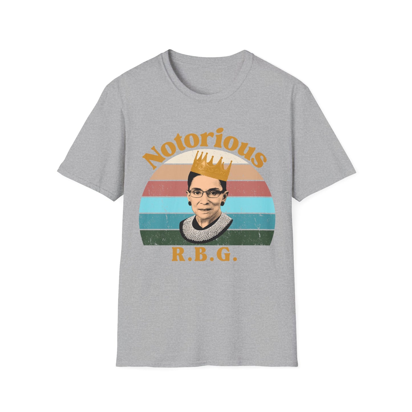 Unisex Notorious R.B.G. T-Shirt — Retro Ruth Bader Ginsburg Tribute Tee