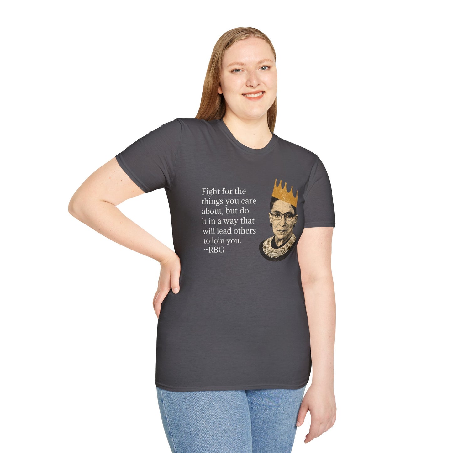 Inspirational Justice Quote T-Shirt — "Fight for the things you care about"