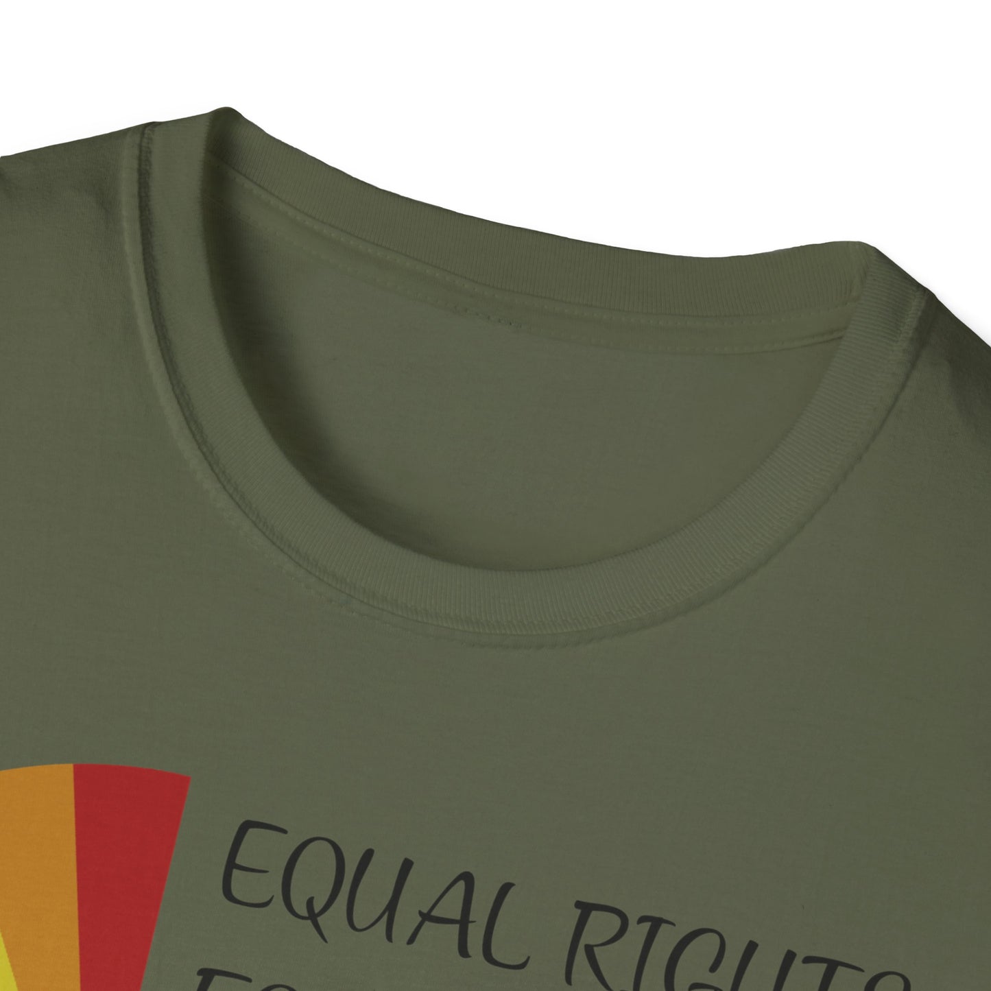Equality Pie T-Shirt — "Equal Rights For Others… It's Not Pie" Rainbow Chart Tee