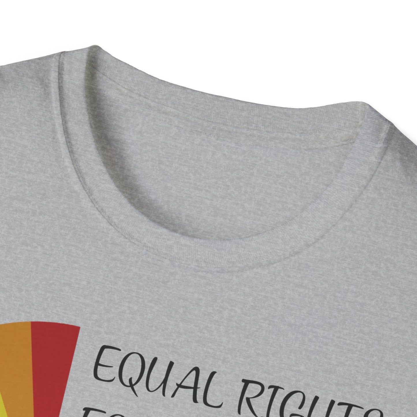 Equality Pie T-Shirt — "Equal Rights For Others… It's Not Pie" Rainbow Chart Tee