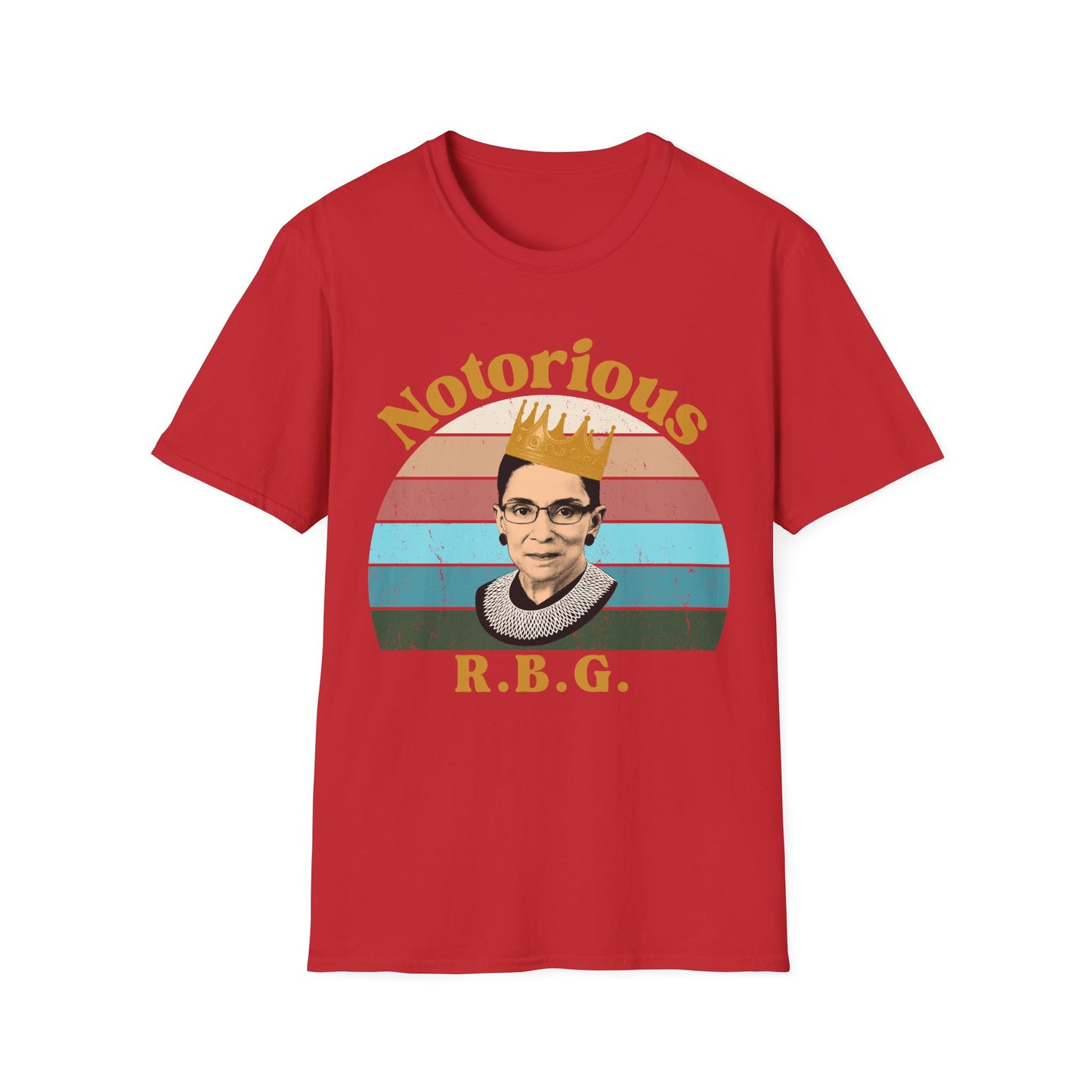 Unisex Notorious R.B.G. T-Shirt — Retro Ruth Bader Ginsburg Tribute Tee