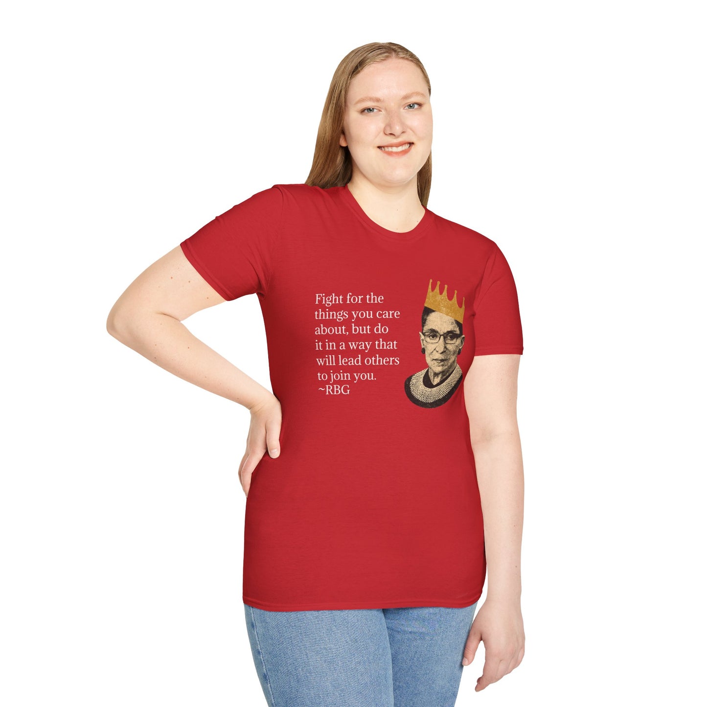 Inspirational Justice Quote T-Shirt — "Fight for the things you care about"