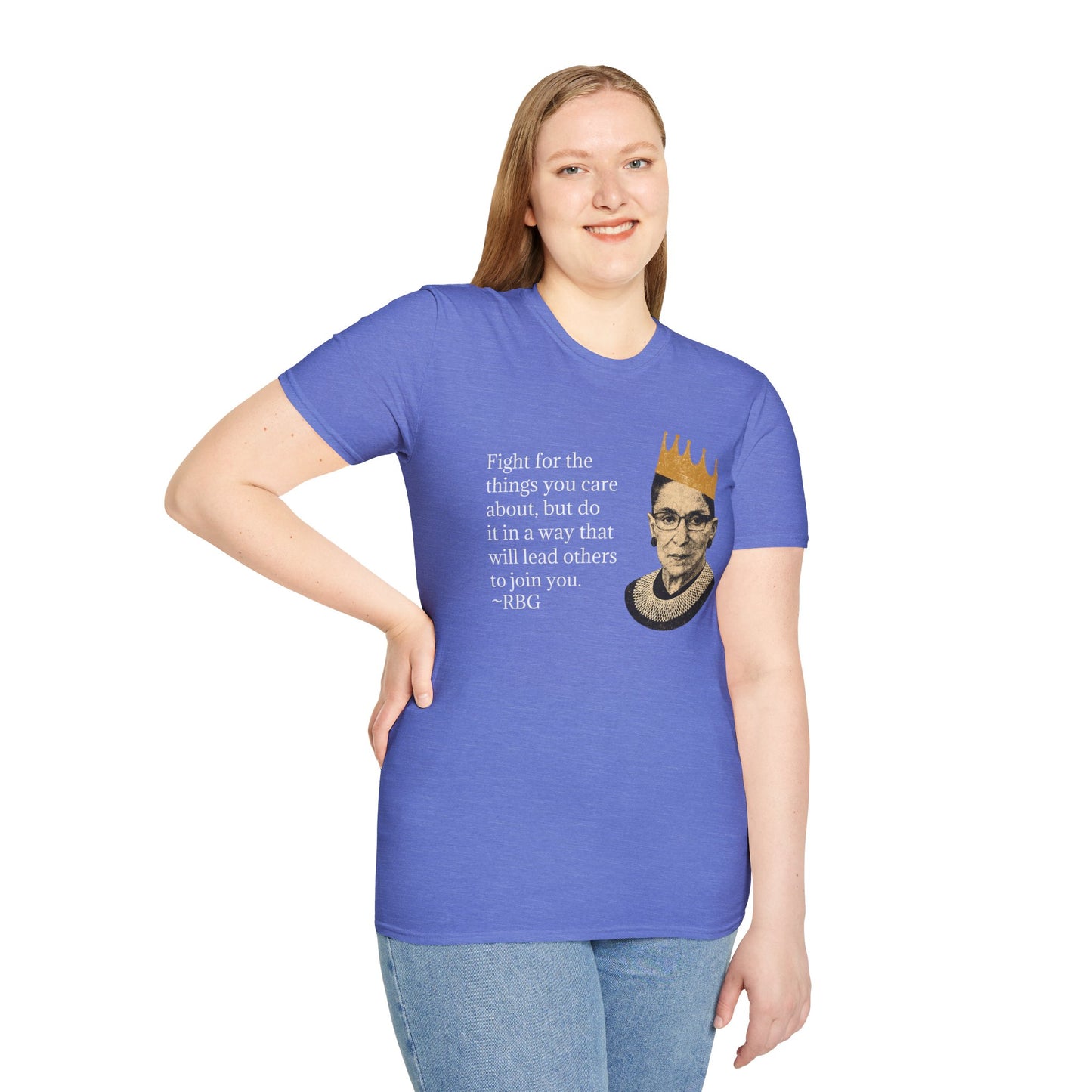 Inspirational Justice Quote T-Shirt — "Fight for the things you care about"