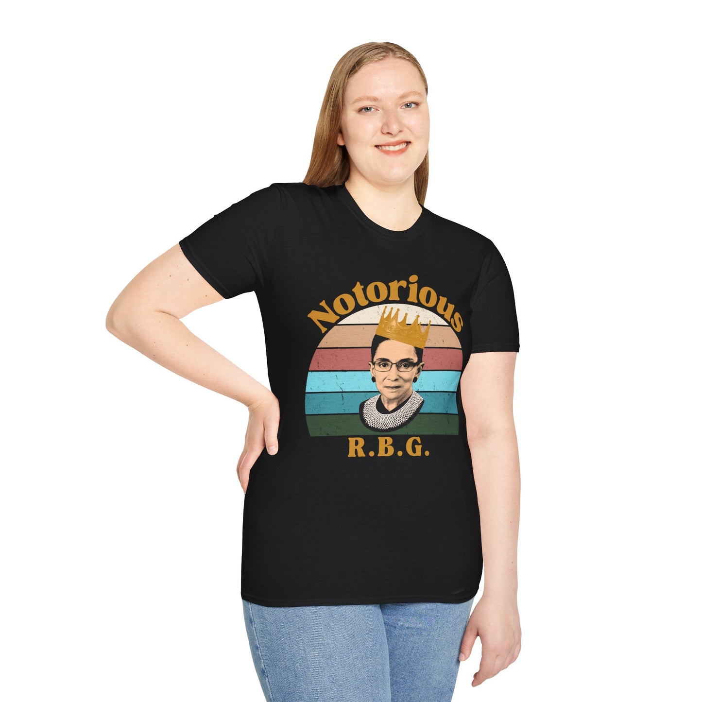 Unisex Notorious R.B.G. T-Shirt — Retro Ruth Bader Ginsburg Tribute Tee
