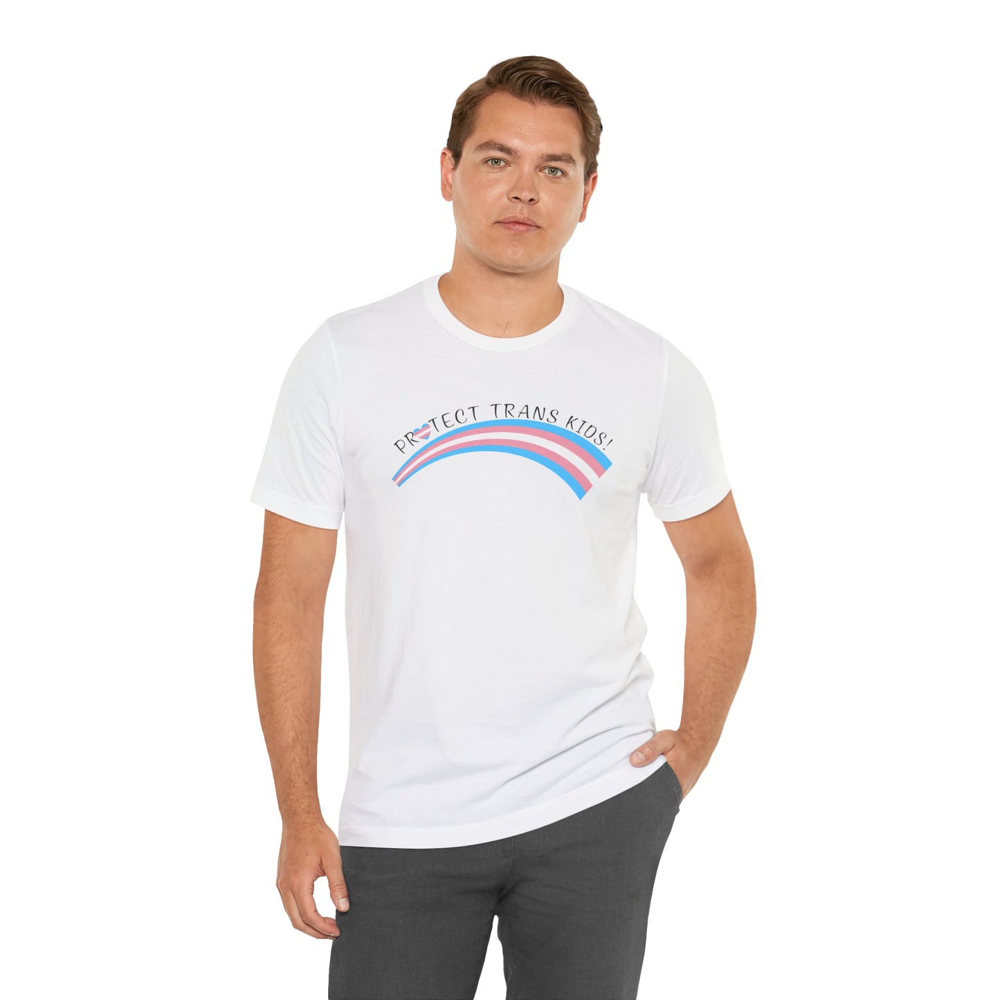 Protect Trans Kids T-Shirt — Trans Pride Rainbow Tee