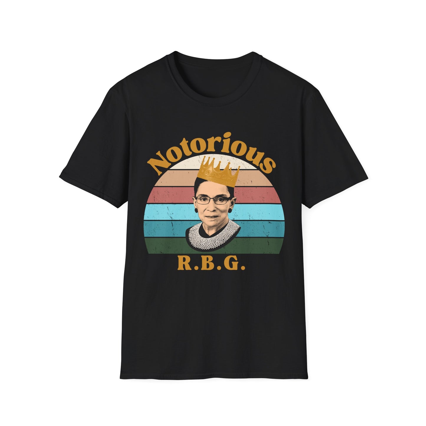 Unisex Notorious R.B.G. T-Shirt — Retro Ruth Bader Ginsburg Tribute Tee