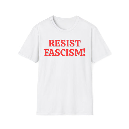 Resist Fascism T-Shirt – Bold Red Statement Tee for Activists
