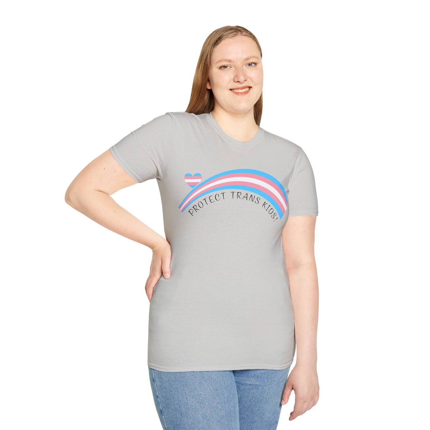 Protect Trans Kids T-Shirt - Trans Pride Rainbow Tee