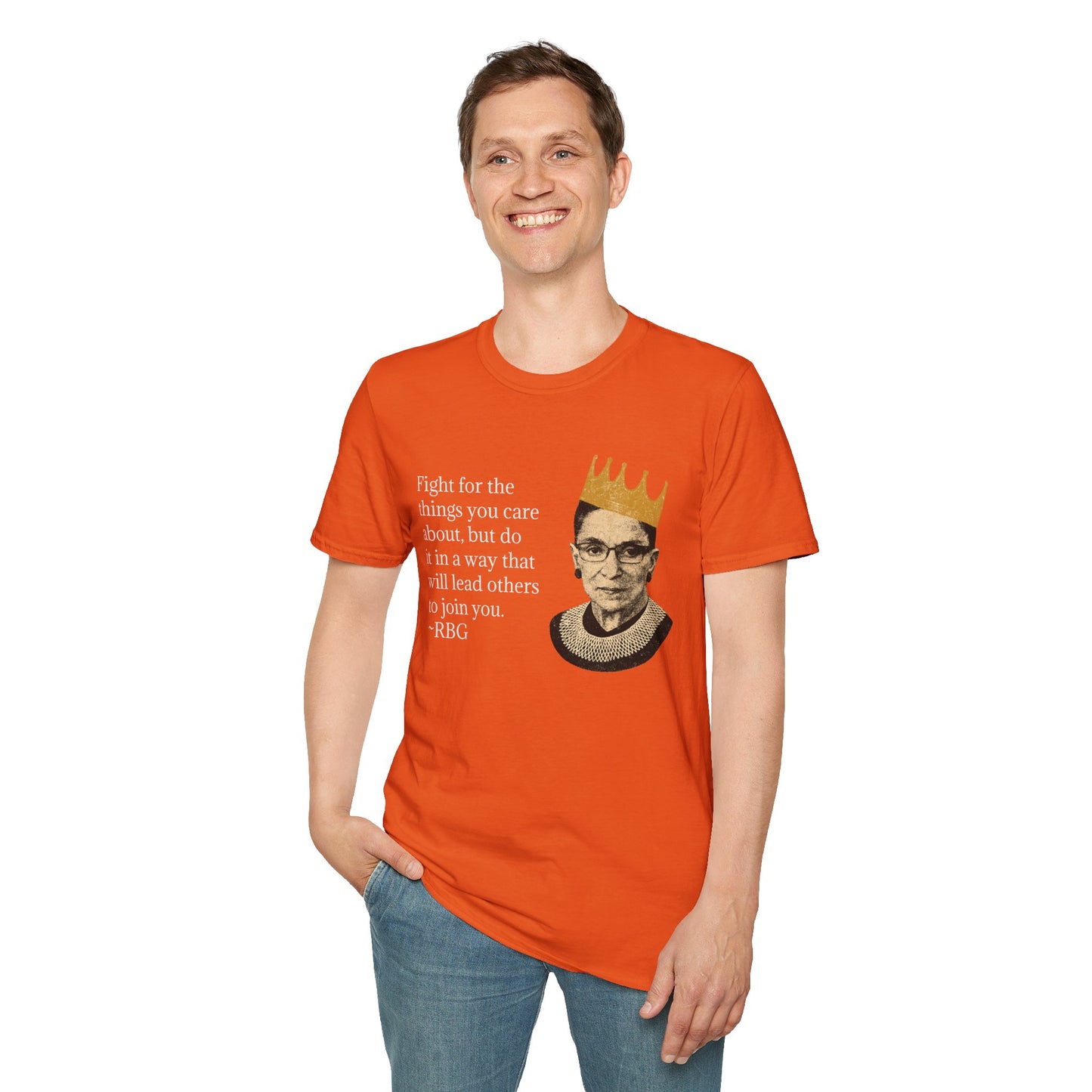 Inspirational Justice Quote T-Shirt — "Fight for the things you care about"