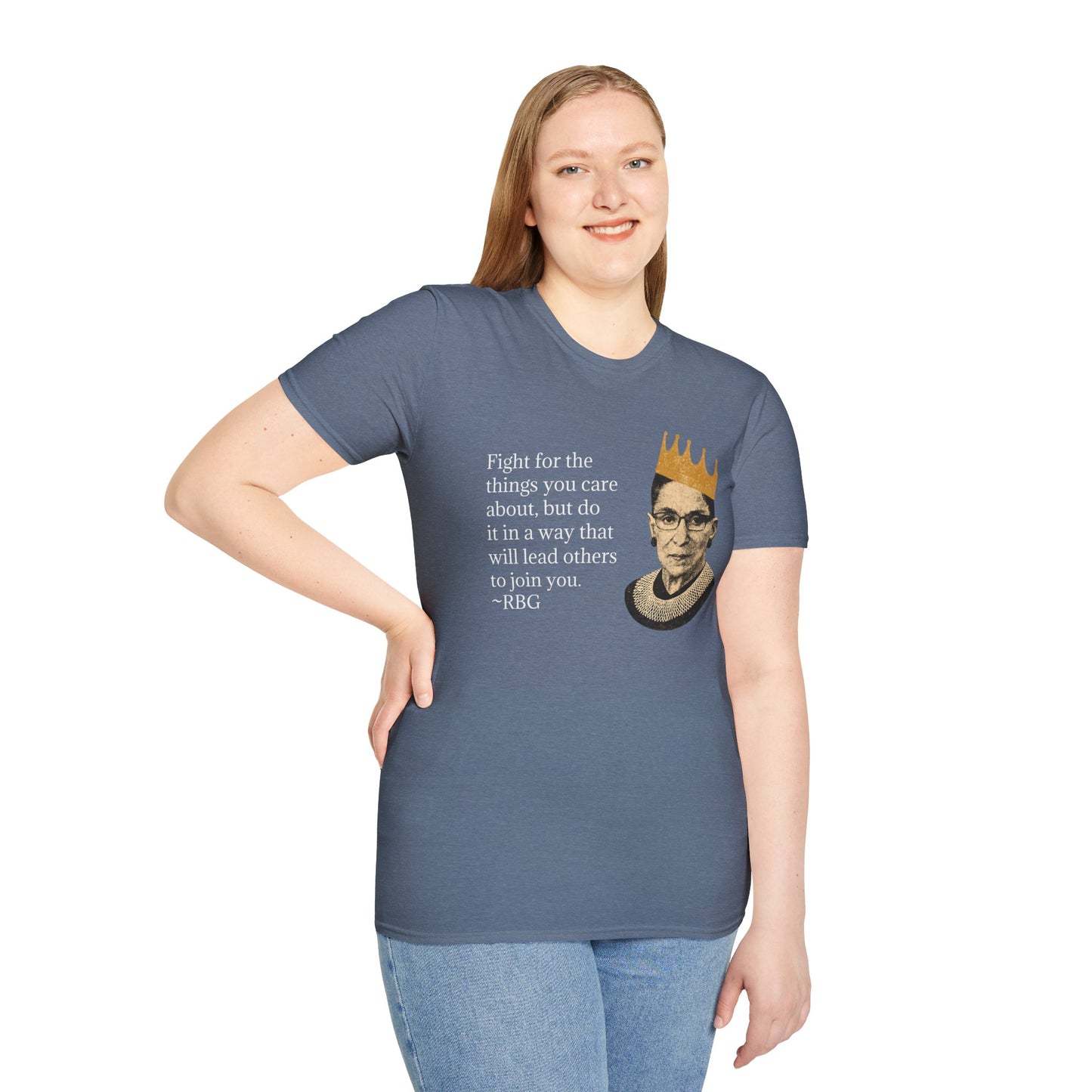 Inspirational Justice Quote T-Shirt — "Fight for the things you care about"