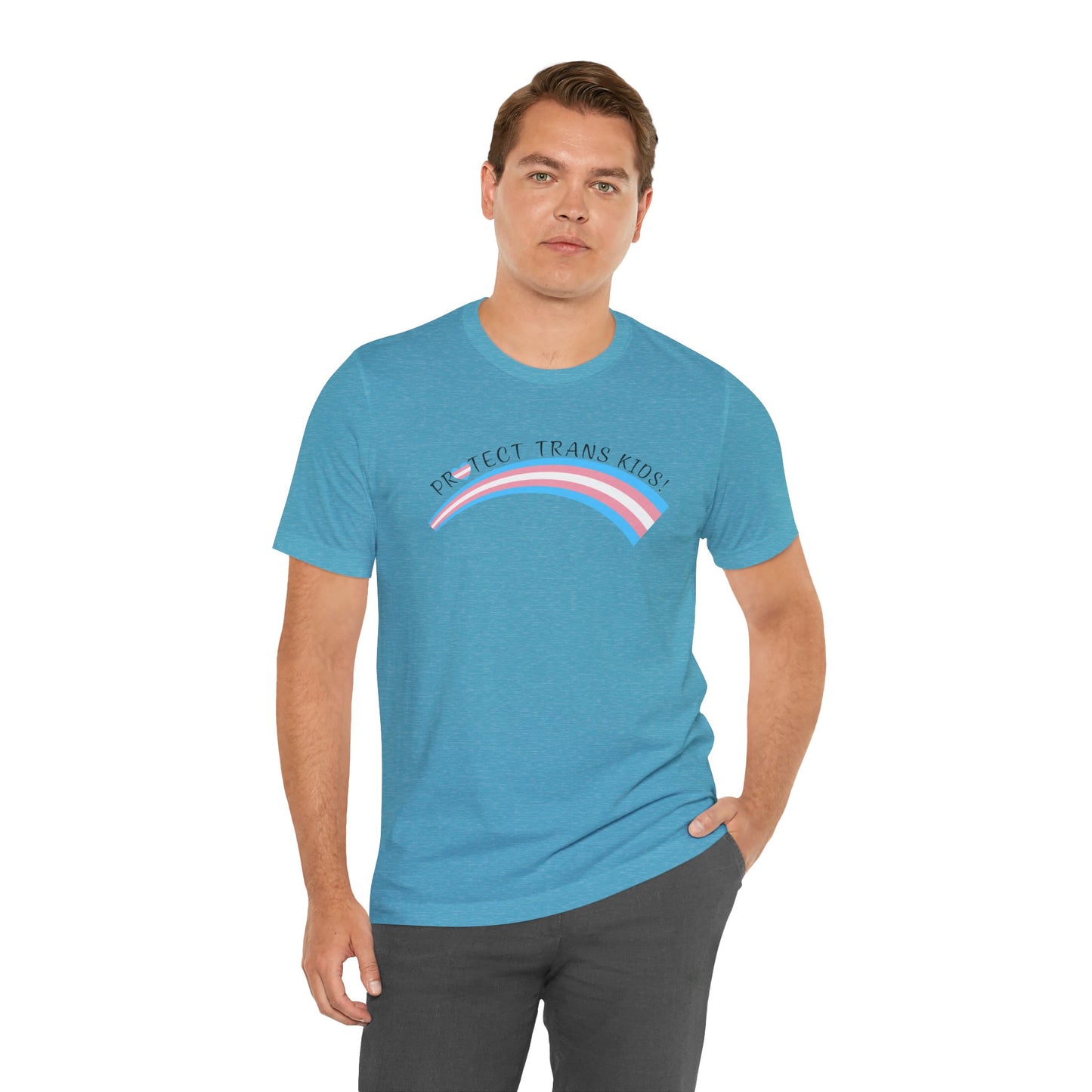 Protect Trans Kids T-Shirt — Trans Pride Rainbow Tee