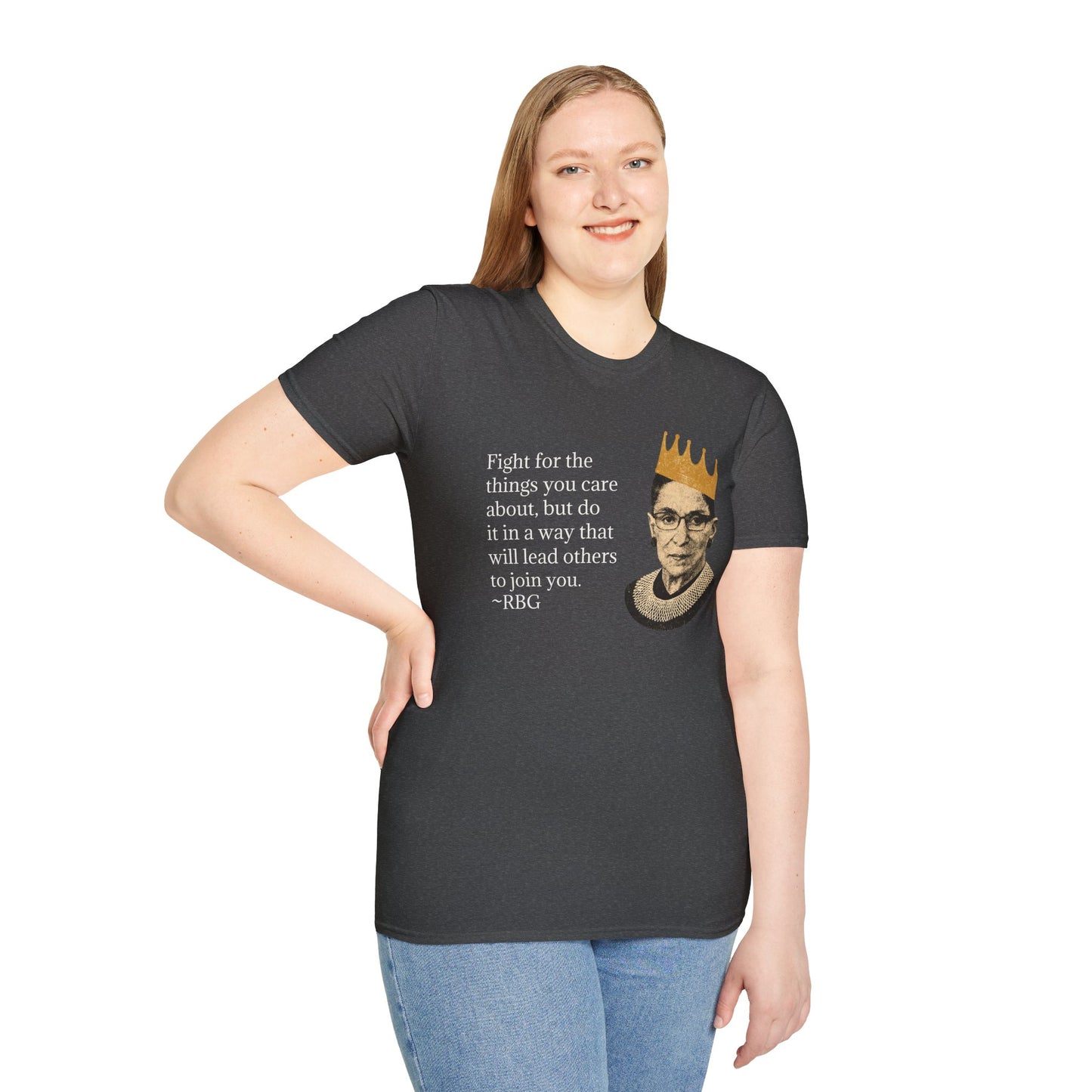 Inspirational Justice Quote T-Shirt — "Fight for the things you care about"
