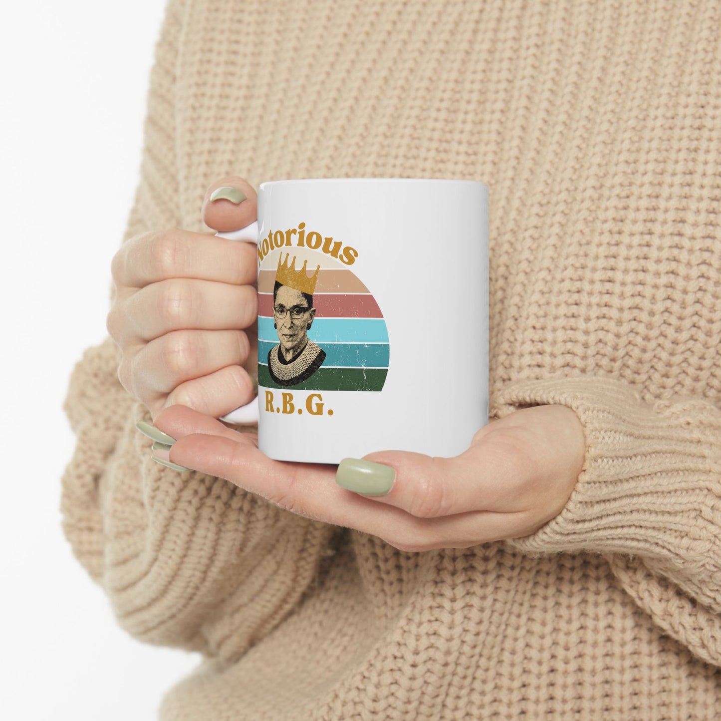 Retro" Notorious RBG"  Coffee Cup (11oz/15oz)