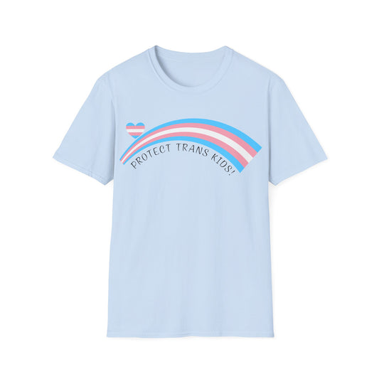 Protect Trans Kids T-Shirt - Trans Pride Rainbow Tee