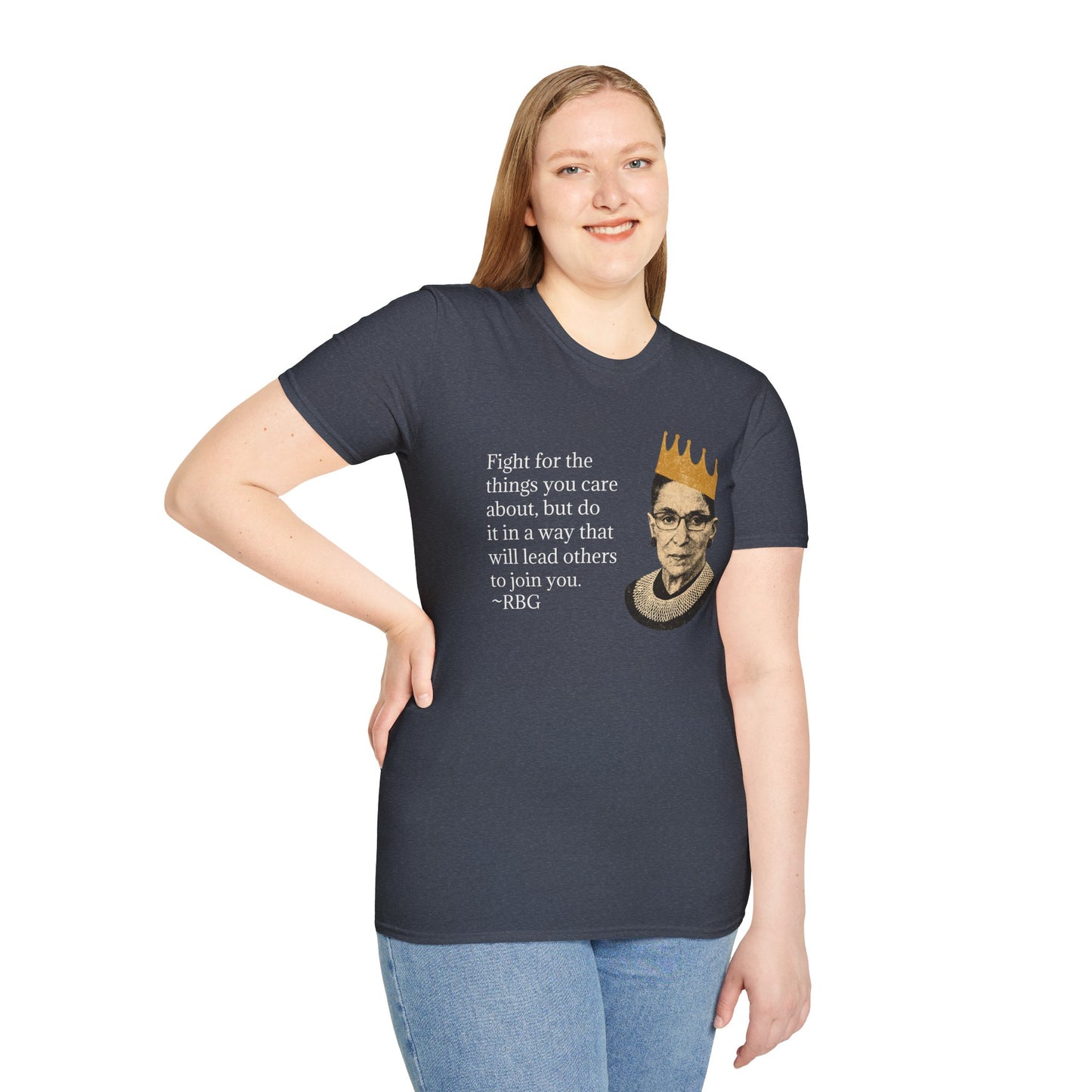 Inspirational Justice Quote T-Shirt — "Fight for the things you care about"